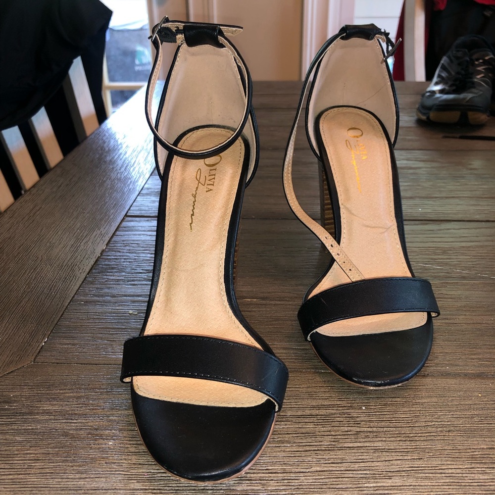 Black block heels!